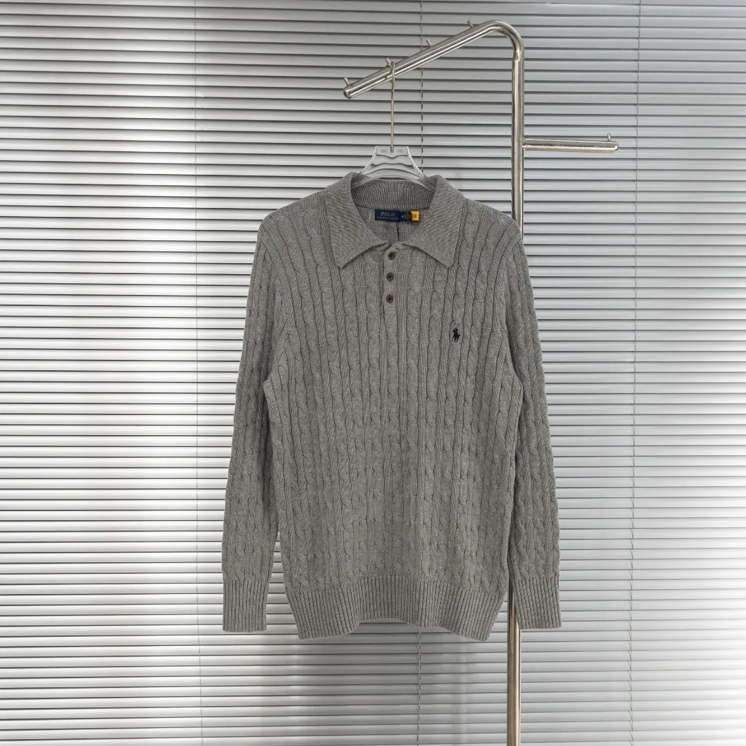 P300 top version (different currencies) You can scan the code to enter the official website Style: Ralph Lauren POLO Ralph Lauren small label embroidery knitted old money style lapel long-sleeved POLO Color: Picture color Size: S-XL Fabric: Pure cotton Accessories: Full set of customized accessories No gender distinction, same style for men and women
